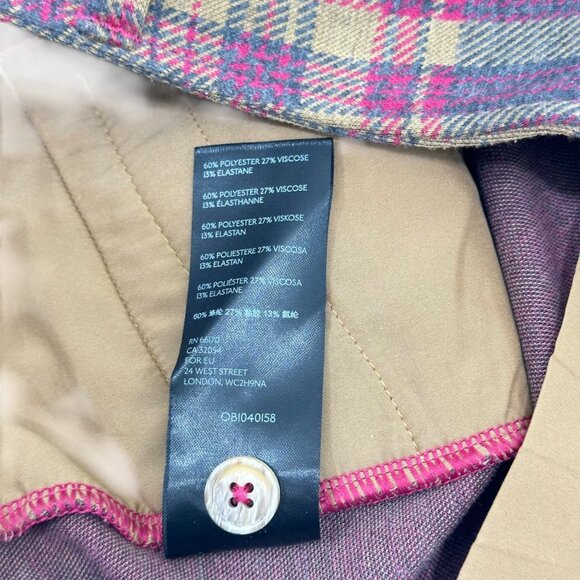 Anthropologie Plaid Flared The Essential Trousers Womens Size US 0 - Picture 3 of 12